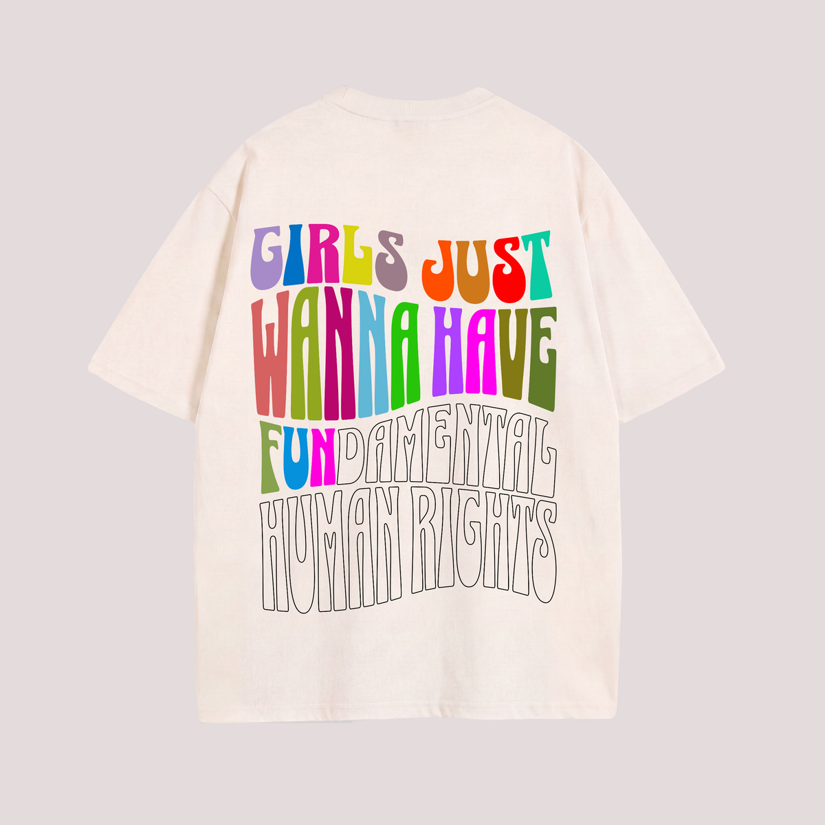 Oversized Shirt “GIRLS JUST WANNA HAVE FUN“