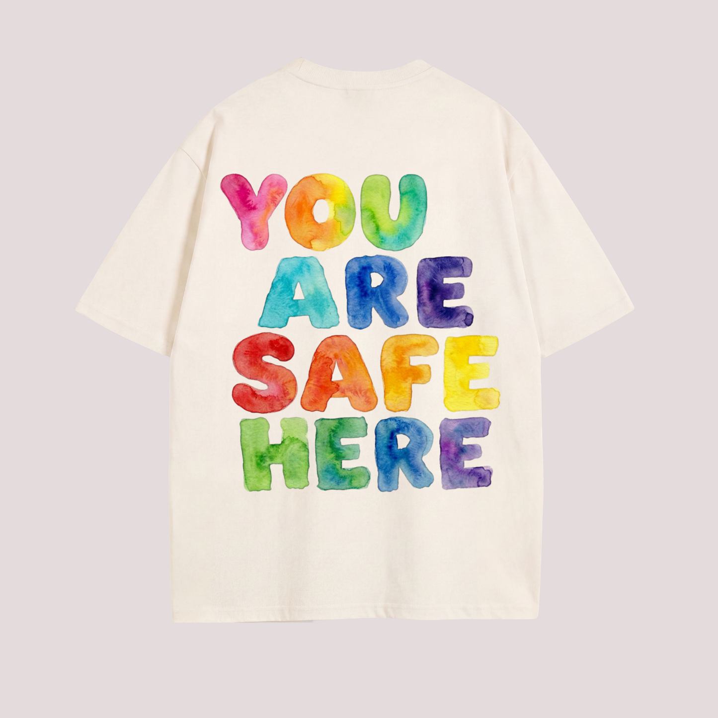 Oversized Shirt "YOU ARE SAFE HERE"