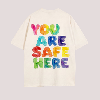 Oversized Shirt "YOU ARE SAFE HERE"