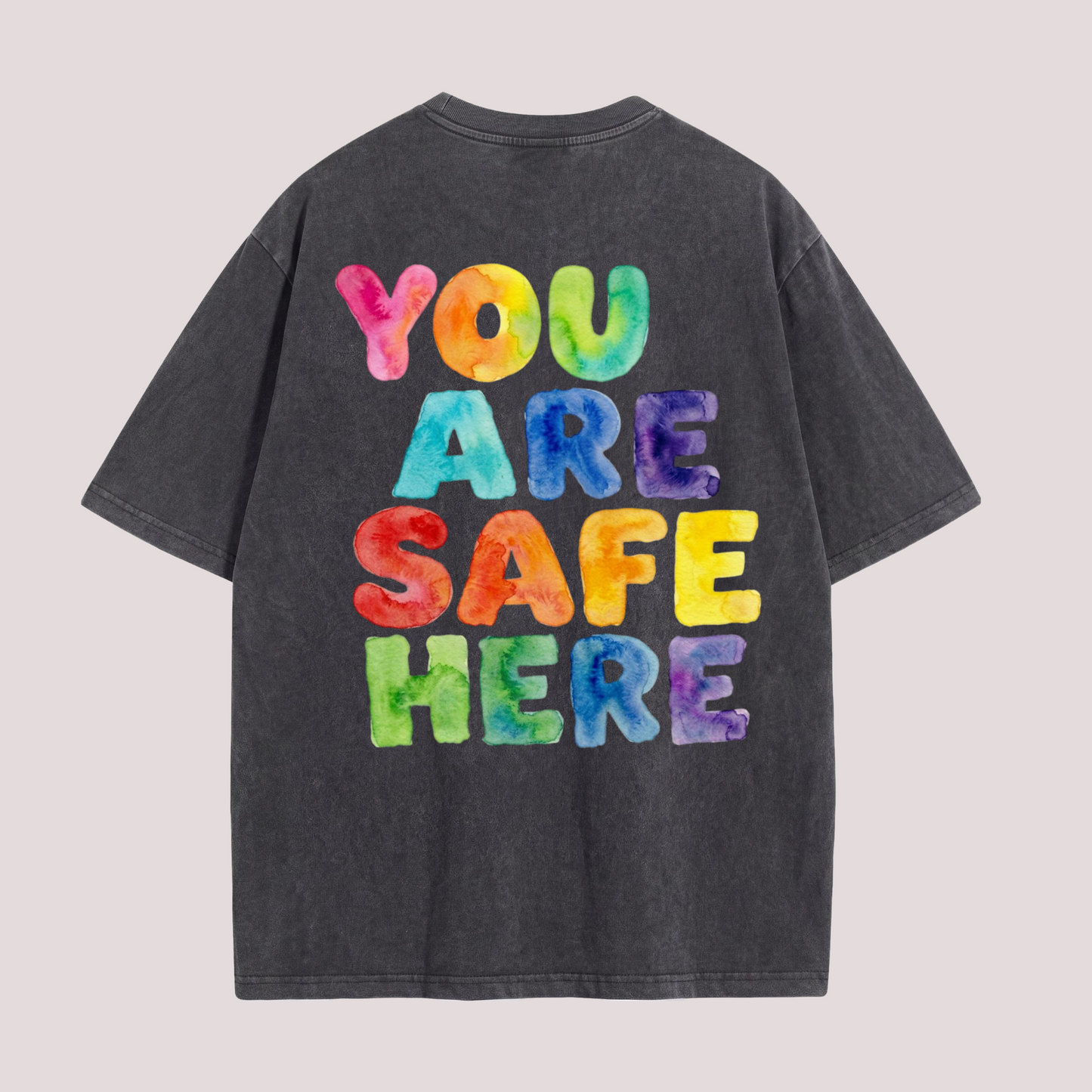 Oversized Shirt "YOU ARE SAFE HERE"