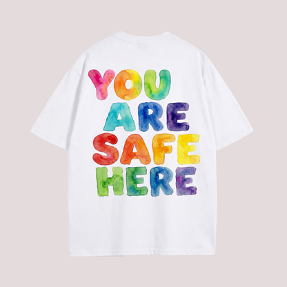 Oversized Shirt "YOU ARE SAFE HERE"