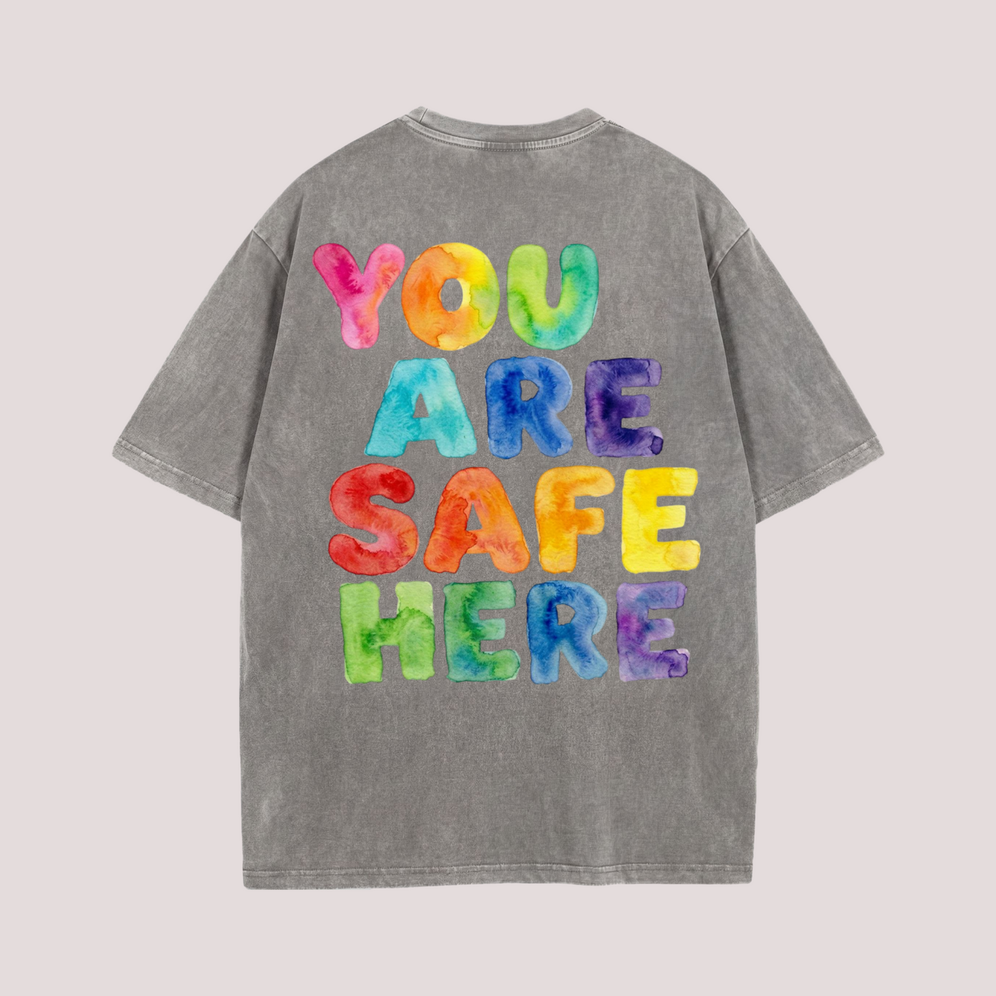 Oversized Shirt "YOU ARE SAFE HERE"