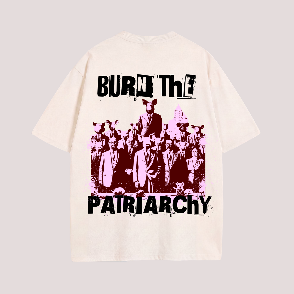Oversized Shirt "BURN THE PATRIARCHY"
