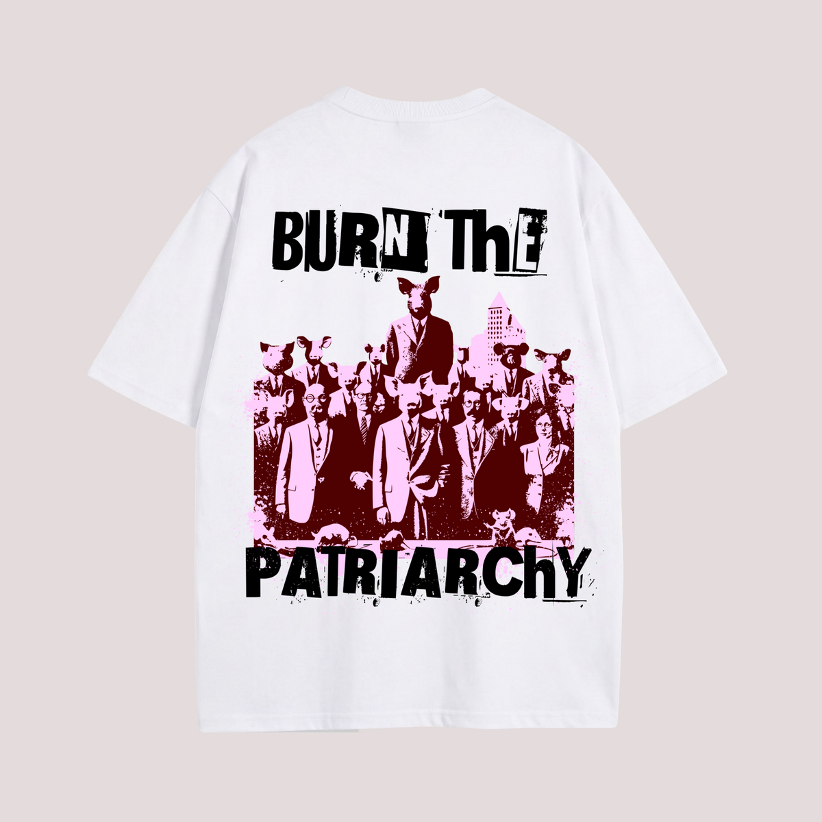 Oversized Shirt "BURN THE PATRIARCHY"
