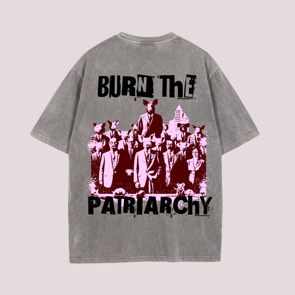 Oversized Shirt "BURN THE PATRIARCHY"