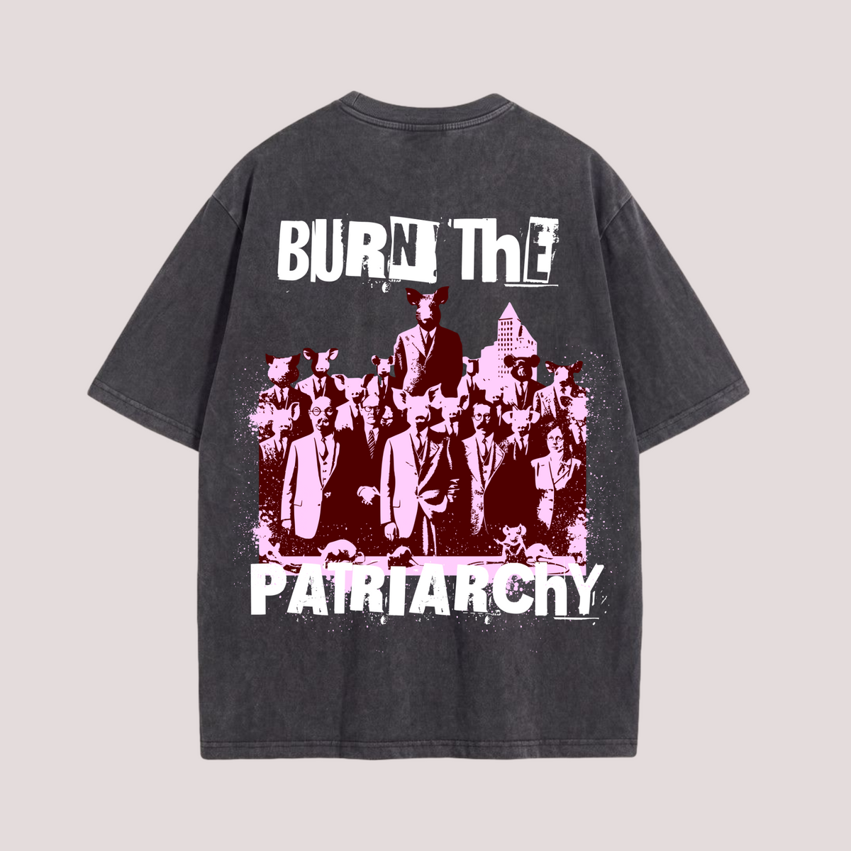 Oversized Shirt "BURN THE PATRIARCHY"
