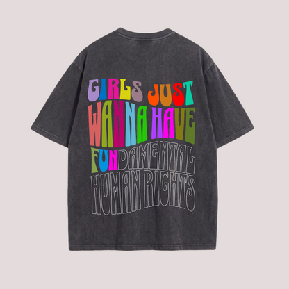 Oversized Shirt “GIRLS JUST WANNA HAVE FUN“