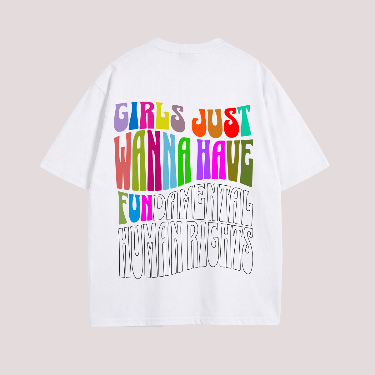 Oversized Shirt “GIRLS JUST WANNA HAVE FUN“