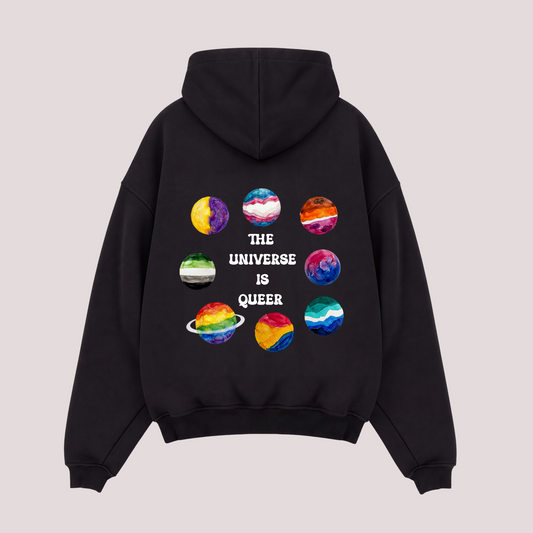 Oversized Hoodie "THE UNIVERSE IS QUEER"