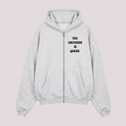 Oversized Zipper "THE UNIVERSE IS QUEER"