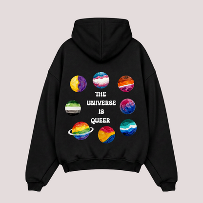 Oversized Zipper "THE UNIVERSE IS QUEER"