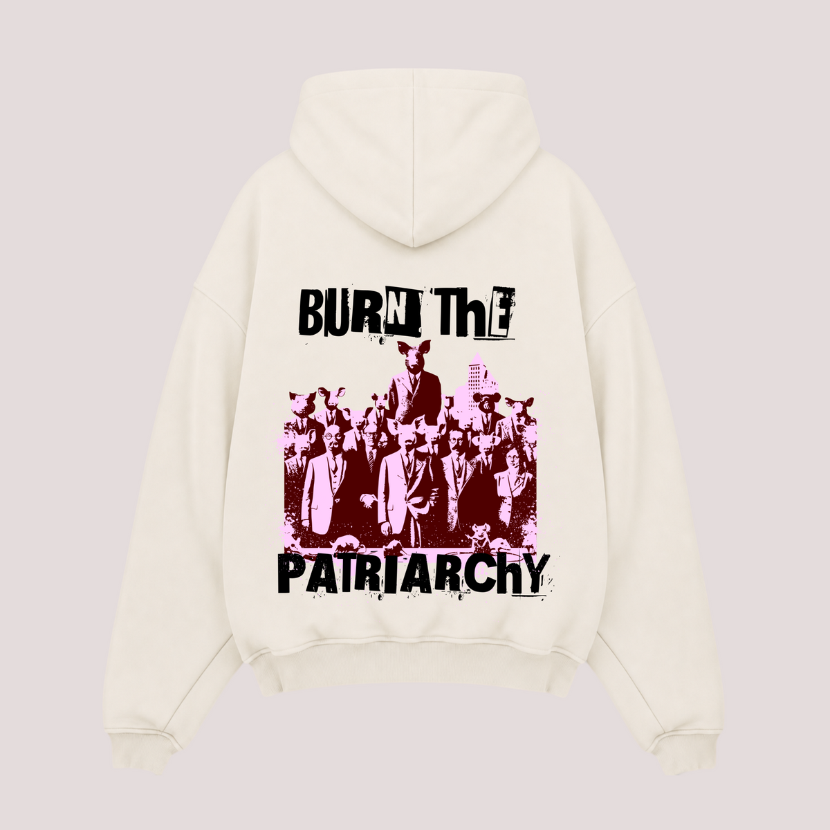 Oversized Hoodie "BURN THE PATRIARCHY"