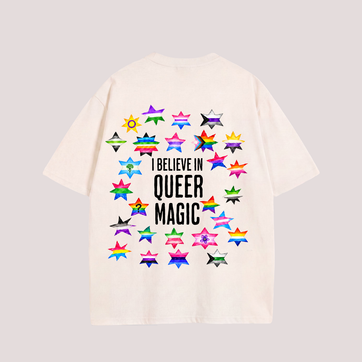 Oversized Shirt "I BELIEVE IN QUEER MAGIC"